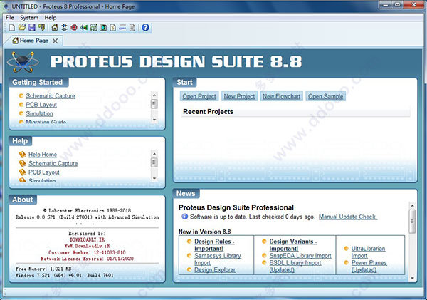 Proteus Professional中文破解版|电路仿真软件破解版 v8.8SP1 中文免费版